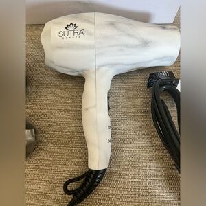 Sutra Beauty, Marble colored travel size blow dryer,